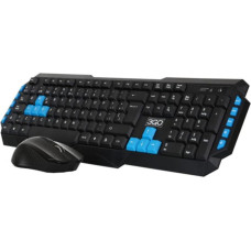 3GO Игровые клавиатура и мышь 3GO COMBODRILEW2 USB Испанская Qwerty Черный/Синий