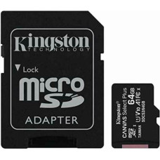 Kingston Mikro SD Atmiņas karte ar Adapteri Kingston SDCS2/64GB 64 GB