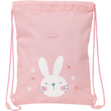 Safta Сумка-рюкзак на веревках Safta Bunny Розовый 26 x 34 x 1 cm