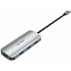 Vention USB Centrmezgls Vention TOJHB 7-in-1