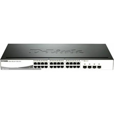 D-Link Переключатель D-Link DGS-1210-24/E 20 p 10 / 100 / 1000 Mbps 4 x SFP Чёрный