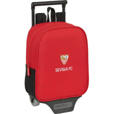 Sevilla Fútbol Club Skolas mugursoma ar riteņiem Sevilla Fútbol Club Melns Sarkans 22 x 27 x 10 cm