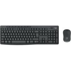 Logitech Klaviatūra un Pele Logitech MK370 Grafīts Qwerty portugāļu valodās