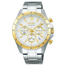 Seiko VĪRIEŠU PULKSTENIS HRONOGRĀFS IEKĀRTAS QUARTZ SBTR024 + BOX