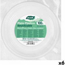 Algon Набор многоразовых тарелок Algon Круглый Белый Пластик 20,5 x 3 cm (6 штук)