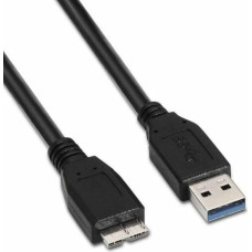 Nanocable USB-C Kabelis NANOCABLE 10.01.1101-BK Melns 1 m