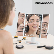 Innovagoods Palielināmais Spogulis ar LED 4-in-1 Ledflect InnovaGoods