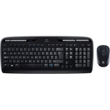 Logitech Klaviatūra Logitech Wireless Combo MK330 Melns Qwerty US