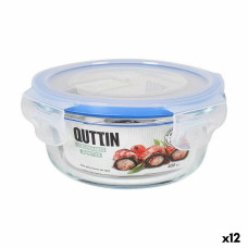 Quttin Apaļa Pusdienu Kastīte ar Vāku Quttin Caurspīdīgs 400 ml Ø 13,5 x 6 cm (12 gb.)