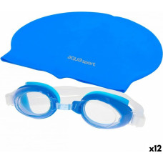 Aquasport Шапочка и очки для плавания AquaSport Синий Детский Пластик (12 штук)