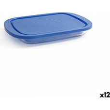 Borgonovo Pusdienu kastīte Borgonovo Igloo Zils Taisnstūra 800 ml 26 x 18,5 x 3,4 cm (12 gb.) (26 x 18,5 x 3,4 cm)