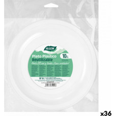 Algon Набор многоразовых тарелок Algon Круглый Белый Пластик 21,5 x 1,5 cm (36 штук)
