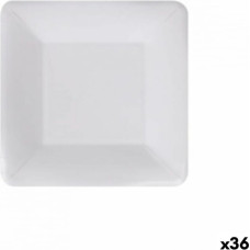 Algon Plāksņu komplekts Algon Vienreizējas lietošanas Balts Kartons Kvadrāta 18 cm (36 Vienības)