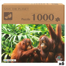 Colorbaby Puzle un domino komplekts Colorbaby Orangutan 6 gb. 68 x 50 x 0,1 cm