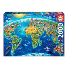 Educa Puzle un domino komplekts Educa World Symbols 17129.0 2000 Daudzums