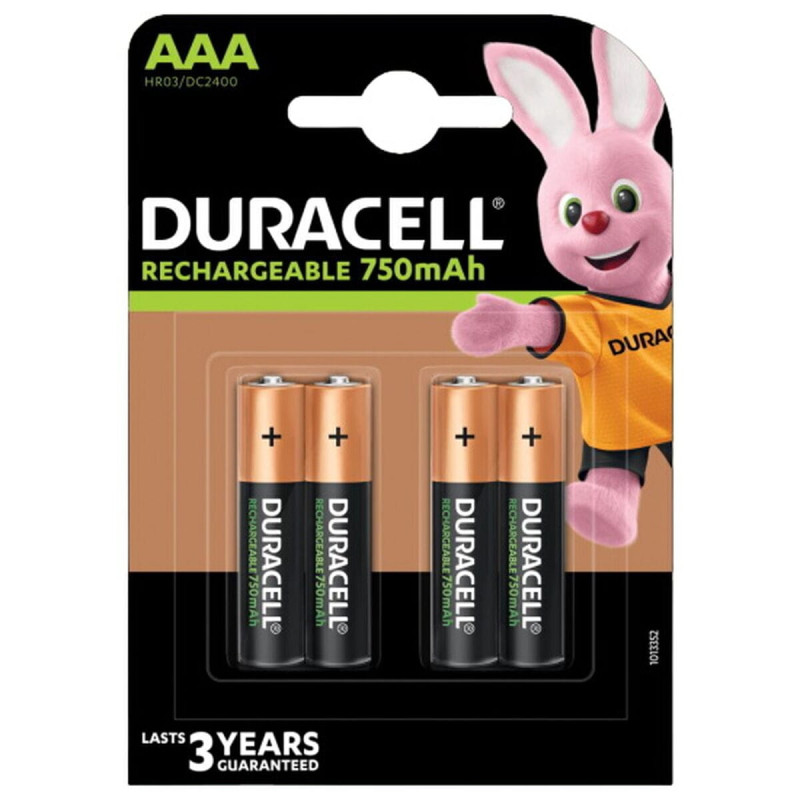 Duracell Atkārtoti Uzlādējamas Baterijas DURACELL LR03 750 mAh