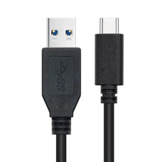 Nanocable USB A uz USB-C Kabelis NANOCABLE 10.01.4002 Melns 2 m