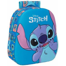 Stitch Skolas soma Stitch Zils 27 x 33 x 10 cm 3D