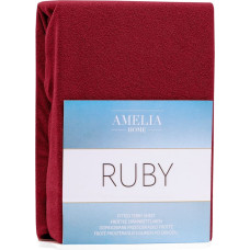 Prześcieradło RUBY kolor bordowy styl klasyczny materiał frotte 80-90x200 AmeliaHome