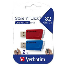 Verbatim Zīmuļasināmais Verbatim Store 'n' Click 2 Daudzums Daudzkrāsains 32 GB