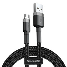 Baseus USB to mikro USB kabelis Baseus CAMKLF-BG1 Balts Melns 1 m