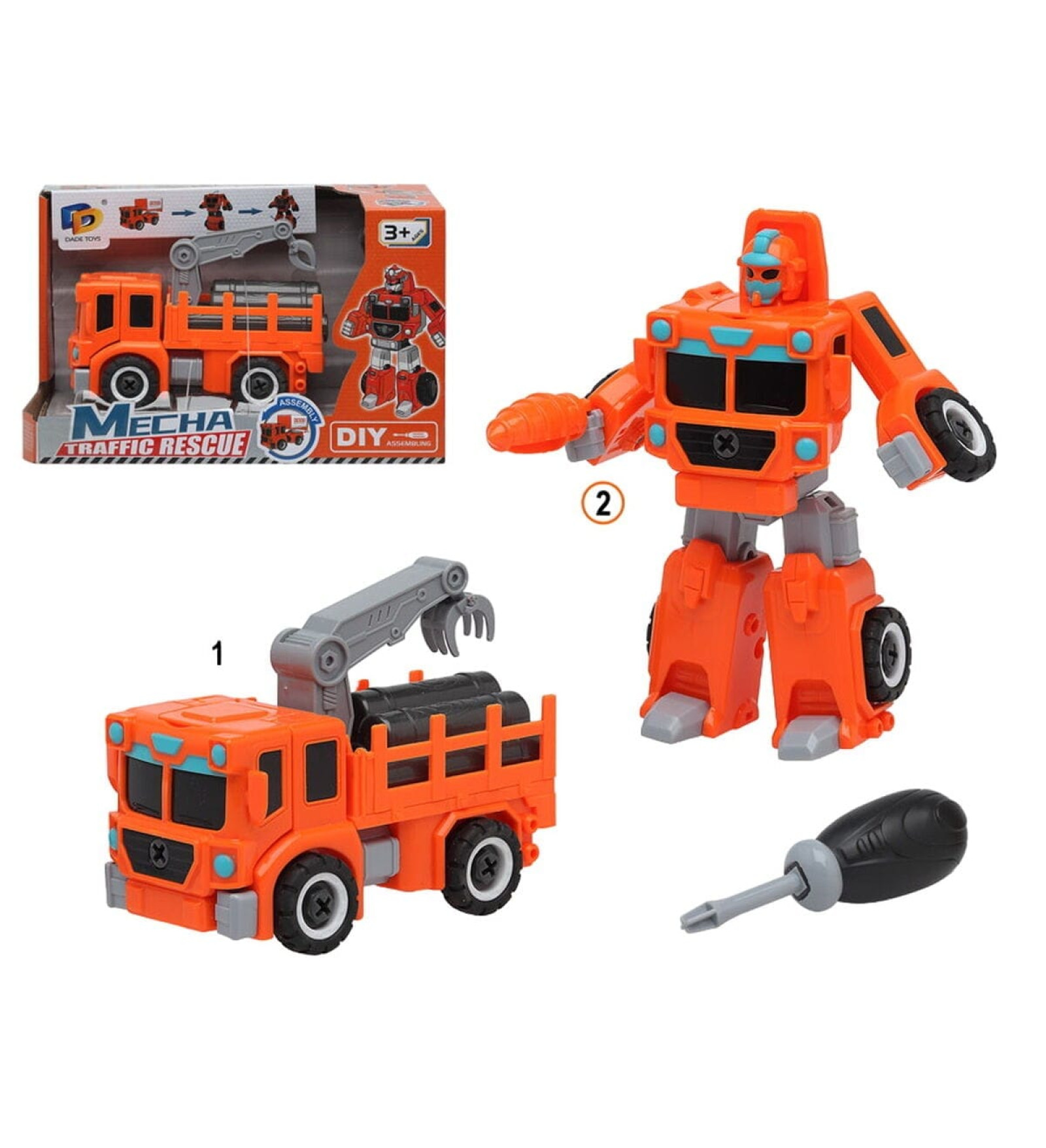 Transformējams Super Robots Oranžs