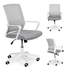 Вращающийся офисный стул серый