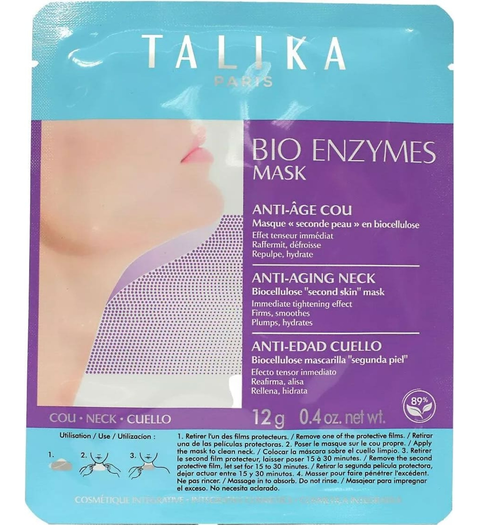 Talika Maska Talika Bio Enzymes 12 g Pret-novecošanās Kakls