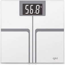 GKL Digitālie vannas istabas svari GKL FITMAX WHITE 200 kg Balts Poliesters