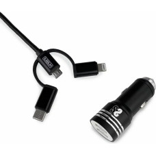 Subblim Universālais Auto USB Lādētājs + Car USB-C Kabelis Subblim SUB-CHG-4CC002