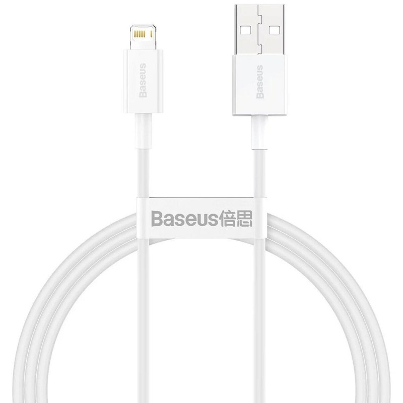 Baseus USB uz Lightning Kabelis Baseus CALYS-A02 Balts 1 m