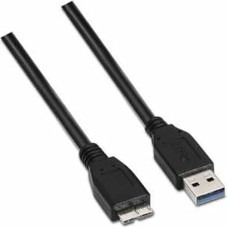 Nanocable USB 3.0 A uz Micro USB B Kabelis NANOCABLE 10.01.1102-BK Melns 2 m