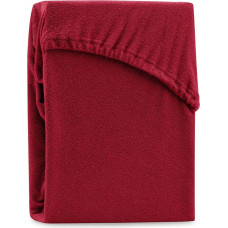 Prześcieradło RUBY kolor bordowy styl klasyczny materiał frotte 180-200x200 AmeliaHome