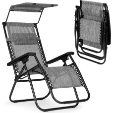 Sauļošanās krēsls, pludmales krēsls ar nulles gravitācijas jumtu + piederumi