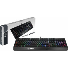 MSI Spēļu Klaviatūra MSI Vigor GK20 Melns Spāņu Qwerty LED RGB