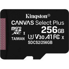 Kingston Карта памяти микро-SD с адаптером Kingston Canvas Select Plus 256GB 256 GB