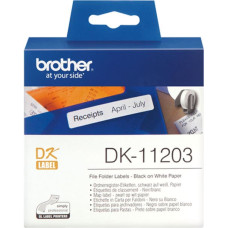 Brother Etiķetes Brother DK-11203 Balts Melns Melns/Balts