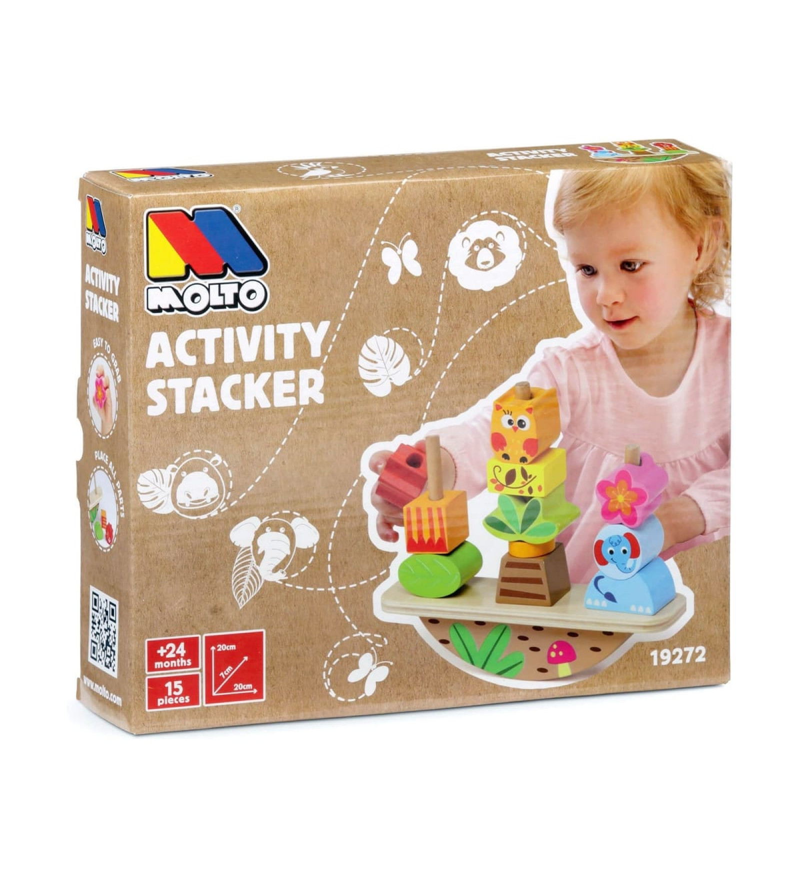 Moltó Mazuļu rotaļlieta Moltó Activity Stacker Koks