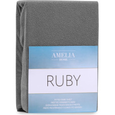 Prześcieradło RUBY kolor szary styl klasyczny materiał frotte 200-220x200 AmeliaHome