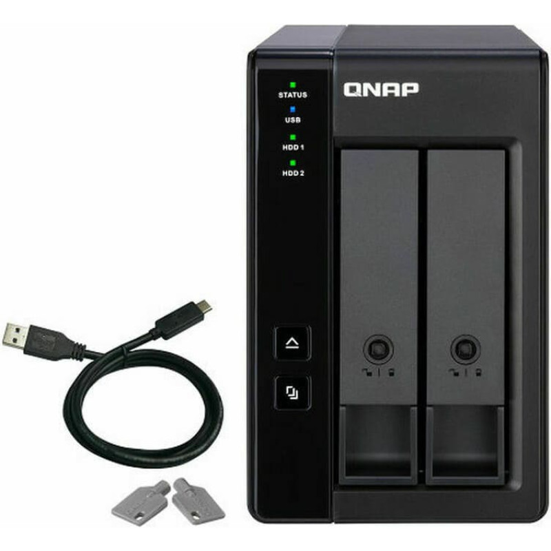 Qnap NAS Tīkla Suzrage Qnap TR-002 Melns