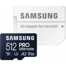 Samsung Mikro SD Atmiņas karte ar Adapteri Samsung MB-MY512SA/WW 512 GB