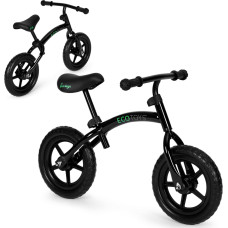 Bērnu līdzsvara velosipēds, uzbraucams, EVA riteņi, melns