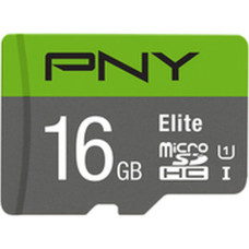 PNY Mikro SD Atmiņas karte ar Adapteri PNY P-SDU16GU185GW-GE Elite C10 16 GB