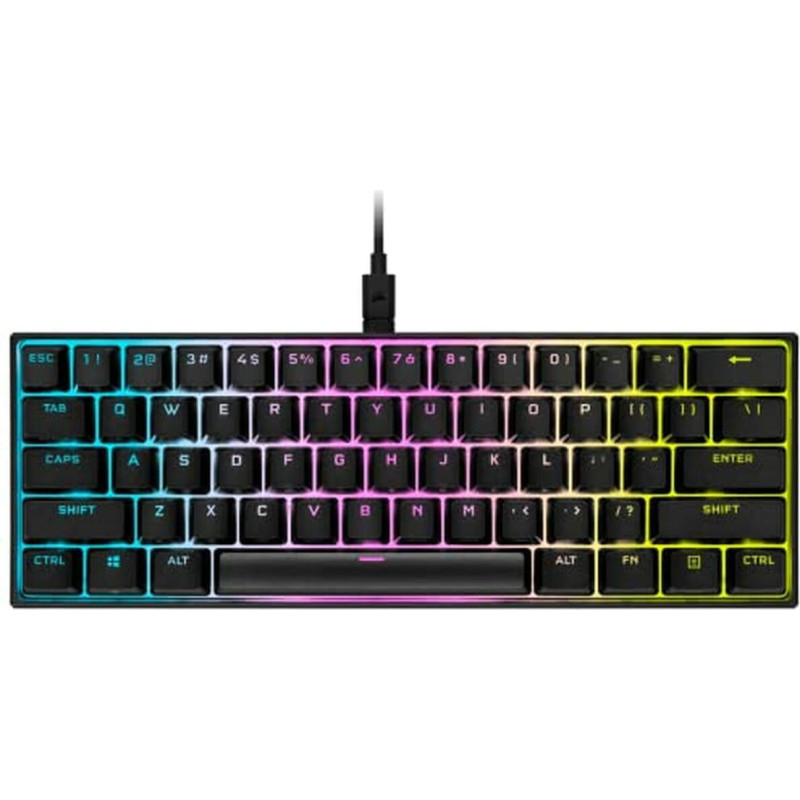 Corsair Klaviatūra Corsair K65 RGB MINI 60% Mechanical Gaming Spāņu Qwerty Melns