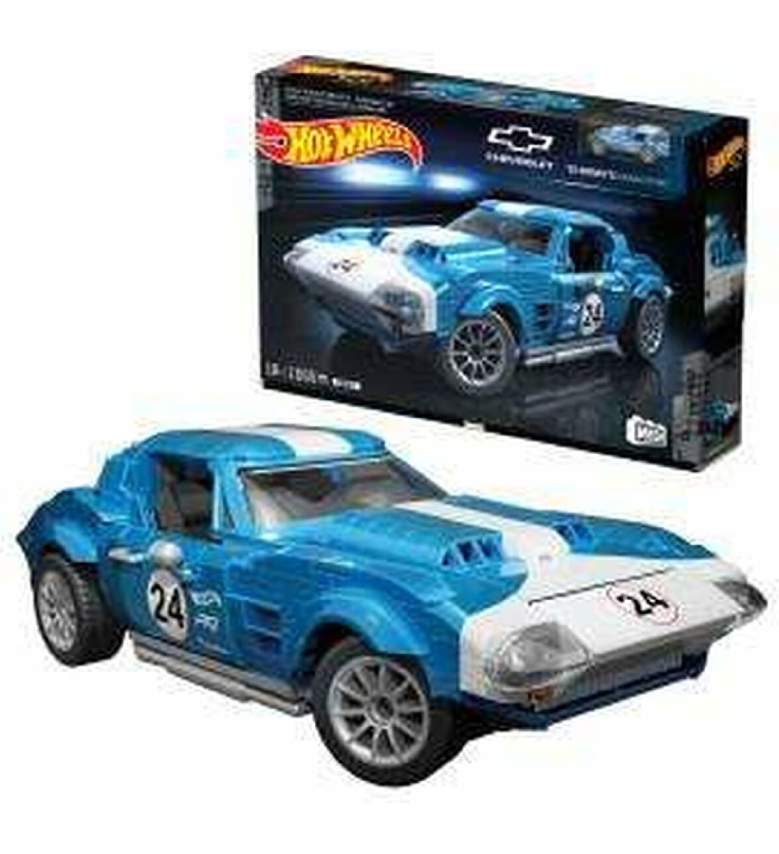 Mattel Celtniecības Komplekts Mattel Corvette Grand Sport Del 63