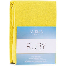 Prześcieradło RUBY kolor żółty styl klasyczny materiał frotte 220-240x220 AmeliaHome