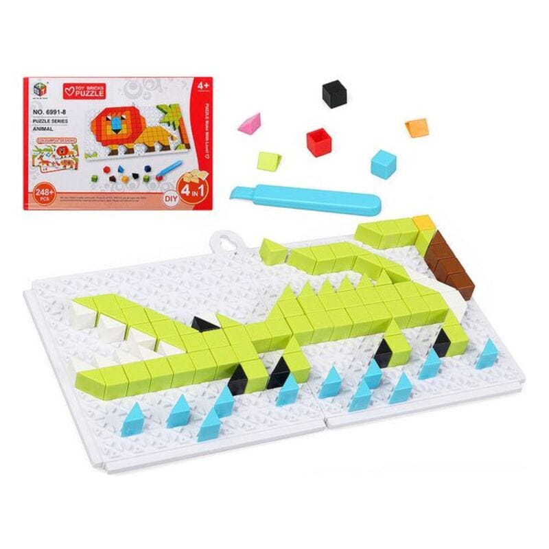 Puzle un domino komplekts DIY Animal 6 in 1 118032 (248 pcs)