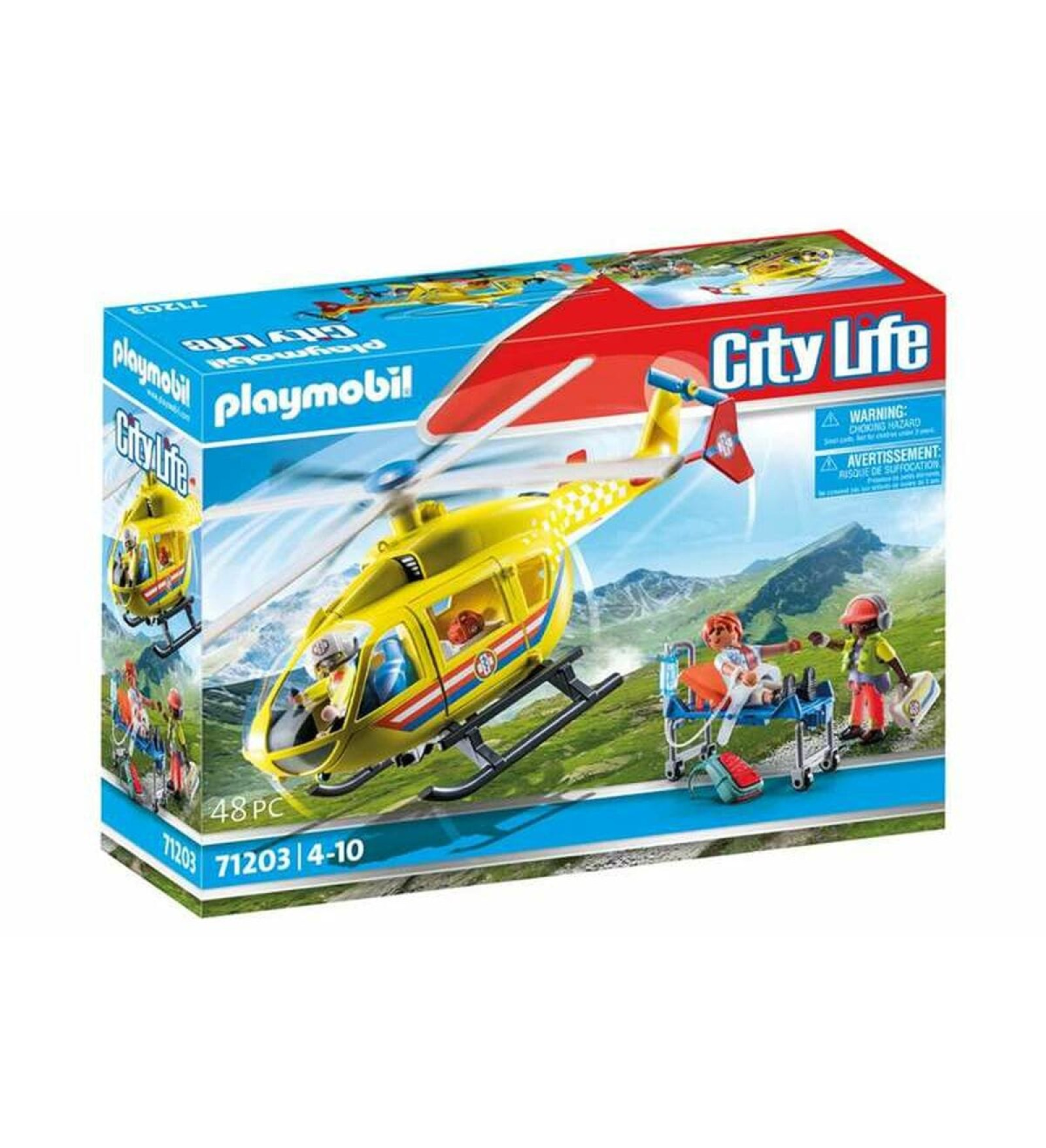 Playmobil Playset Playmobil 71203 City Life Rescue Helicopter 48 Daudzums