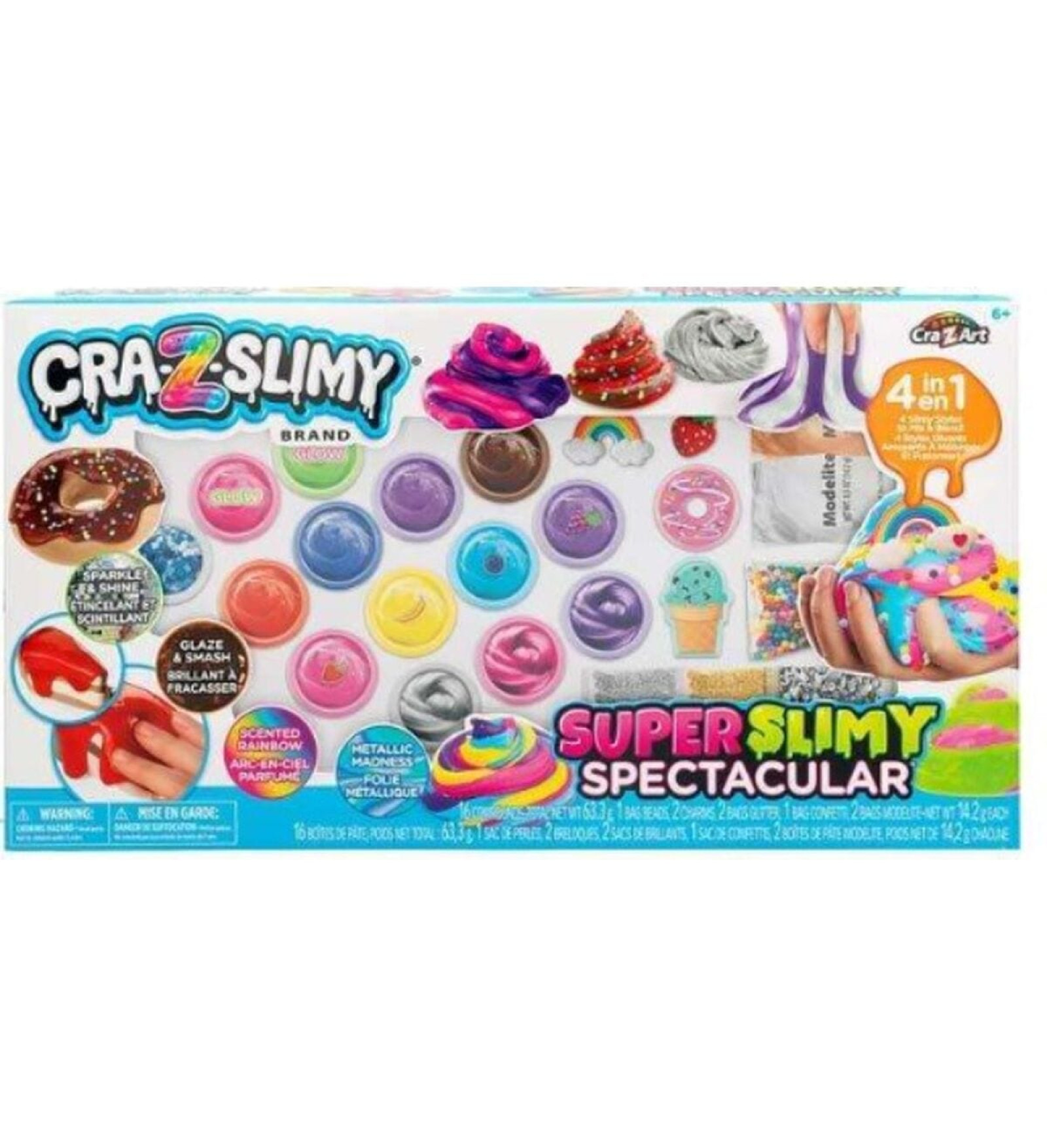 Colorbaby Slime Colorbaby Cra-Z-Slimy 4-in-1 Komplekts