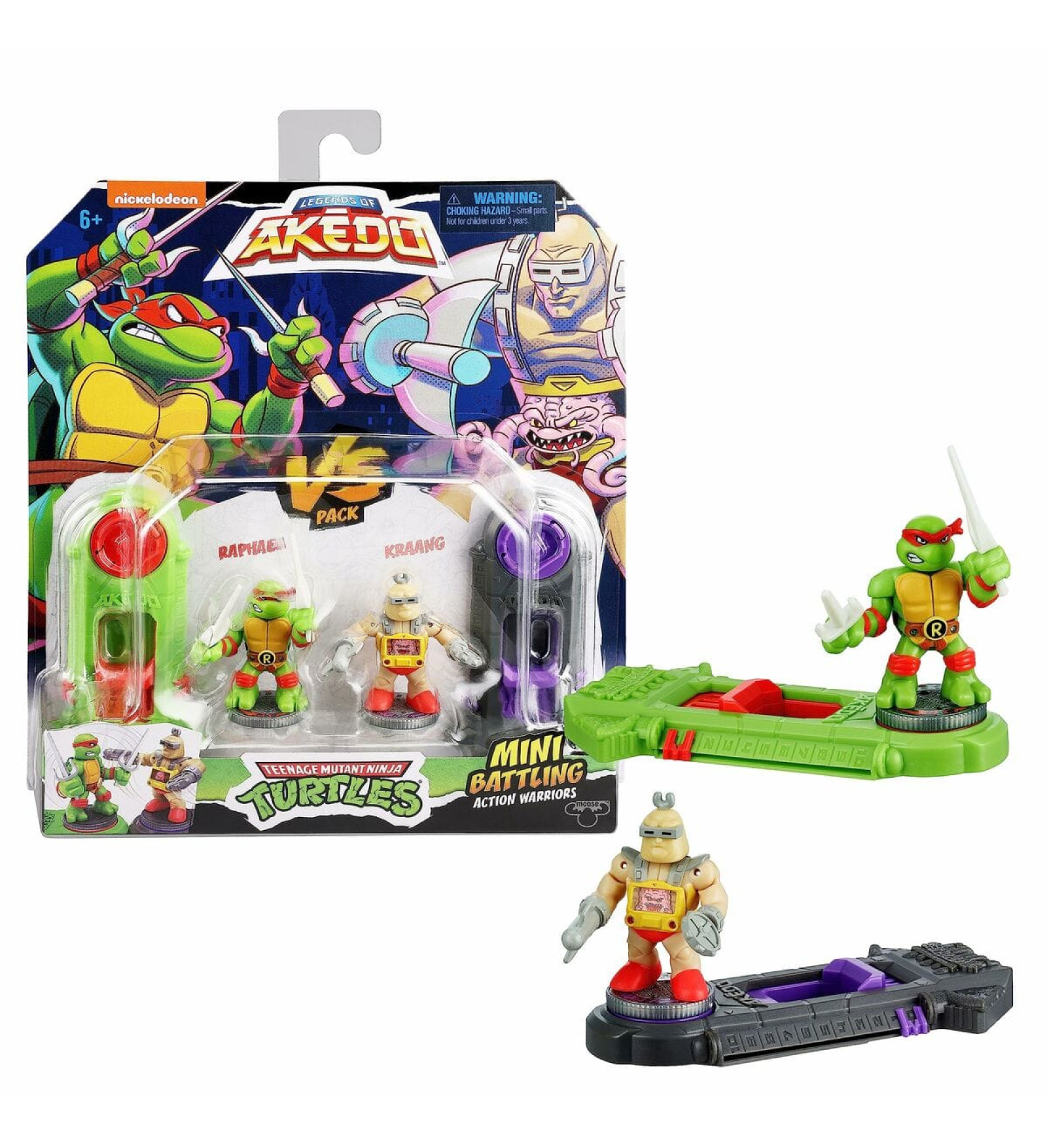 Teenage Mutant Ninja Turtles Combat figures Teenage Mutant Ninja Turtles Legends of Akedo: Raphael vs Kraang